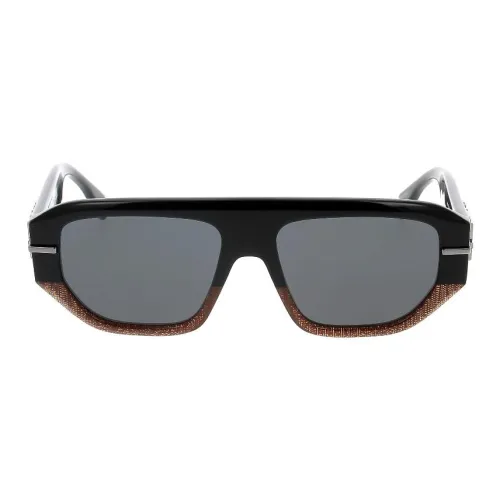 FENDI Ацетат Нерегулярная форма Солнцезащитные очки Женские Черный