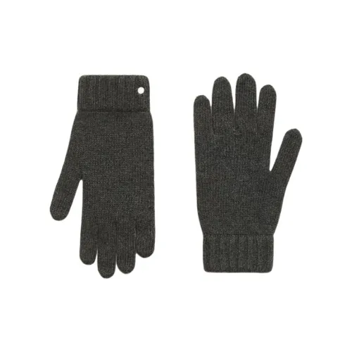 HERMES Кашемир Вязаные Перчатки Мужские Серые