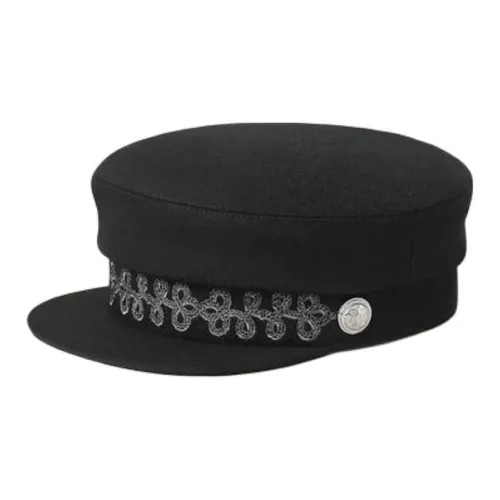 HERMES Кашемир Телячья кожа Шелк Вискоза Шапки и Кепки Женские Черный