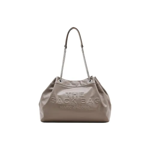 MARC JACOBS Сумка через плечо из кожи большая женская серого цвета