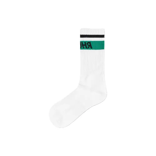 Rhude 1 шт Белый Унисекс MID Носки до икры