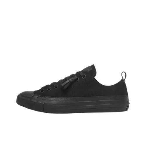 Конверс All Star Slip-Resistant Abrasion-Resistant Low-Top Skateboard Shoes Unisex Black Конверс All Star противоскользящие устойчивые к истиранию низкие кеды для скейтбординга унисекс черные