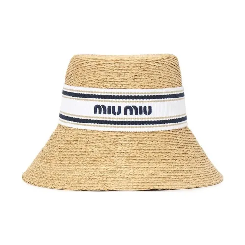 MIU MIU Панамы Унисекс Бежевый