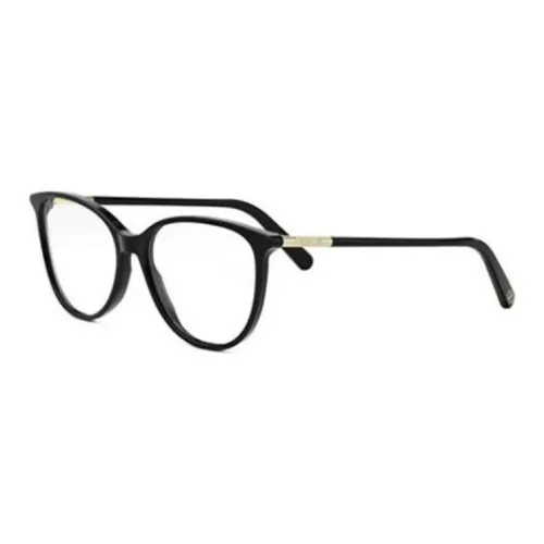 DIOR Металлические Ацетатные Оправы для Очков Бабочка Унисекс Черный