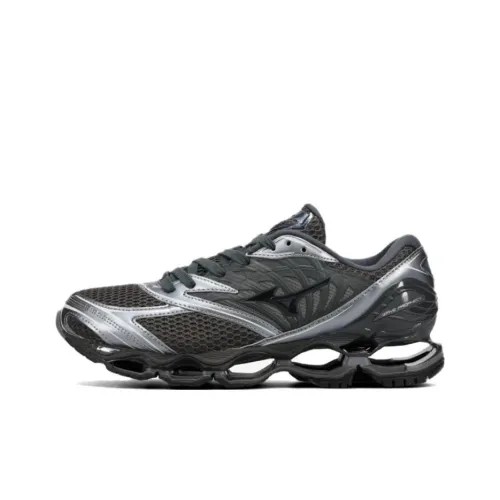 Mizuno Wave Prophecy LS противоскользящий устойчивый к истиранию низкий топ повседневный унисекс серый