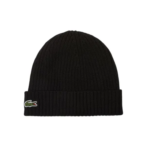 LACOSTE Хлопок Шапки-бини Унисекс Черный