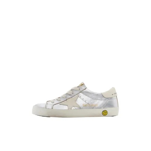 Golden Goose Детские Скейтбординги Низкий Топ Серебряный Kids