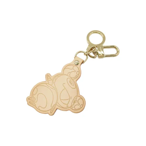 LOUIS VUITTON Дубленая кожа Брелоки Женские Бежевые