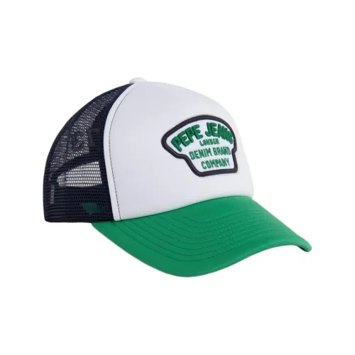 Pepe Jeans Neoprene Polyester Metal Caps Unisex Green Пепе Джинс Неопрен Полиэстер Металлические Кепки Унисекс Зеленый