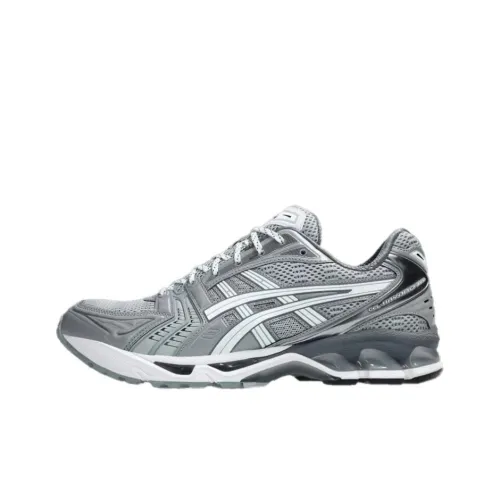 Красота Юность x Asics Гель Kayano 14 Low Топ Беговые кроссовки Унисекс Серебристо-серый