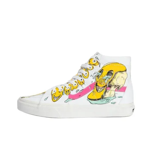 Marcos Castro x Vans Sk8 Hi Высокие Кроссовки для Скейтбординга Унисекс Белые