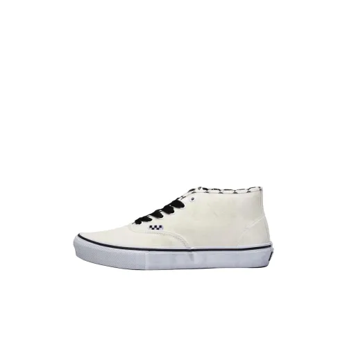 Vans Skate Authentic Детские Скейтбординги MID Топ Белый Kids