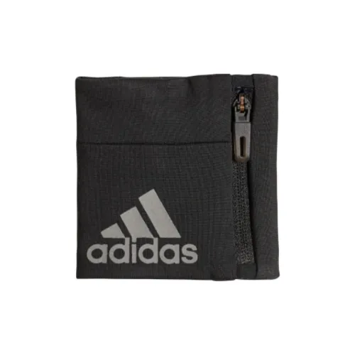 Adidas Полиэстер Эластан Трикотажная ткань Наручные повязки Унисекс Черный