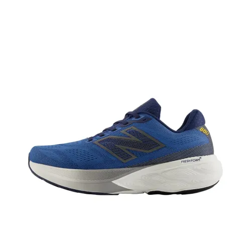 New Balance Fresh Foam x 880 V15 Low Топ Повседневный Городской Коммутер Беговые кроссовки Мужской Морской синий