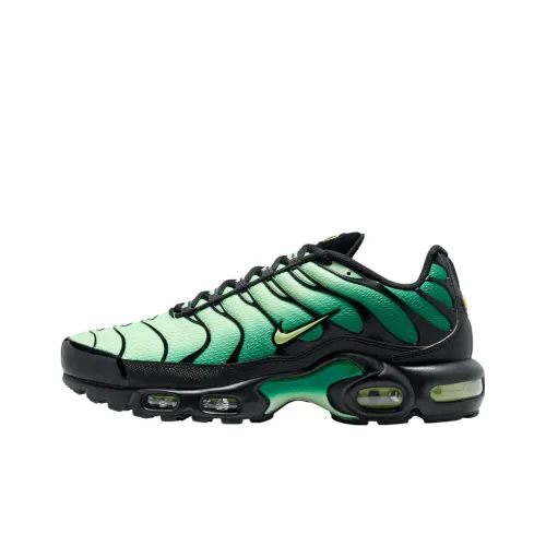 Nike Air Max Plus Амортизация Низкий Топ Повседневная Обувь Унисекс Зеленый Черный