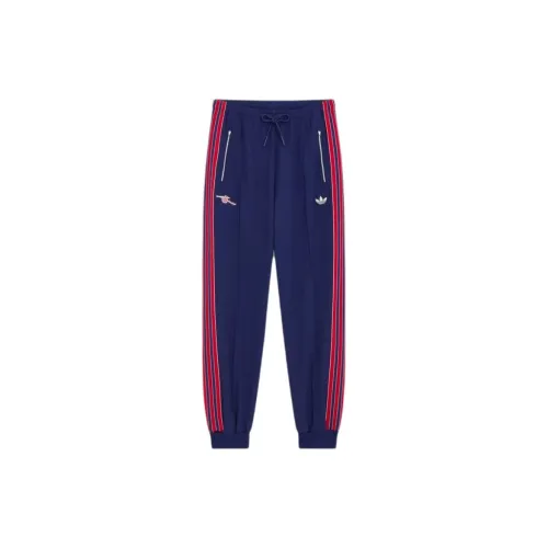 Adidas Originals x ASENNA LIANMINGKUAN 24 25 Terrace Icons Track Вязаные Спортивные Штаны Мужские Синие