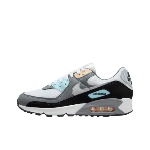 Nike Air Max 90 Low Топ Повседневные Беговые Кроссовки Мужские Серый Черный