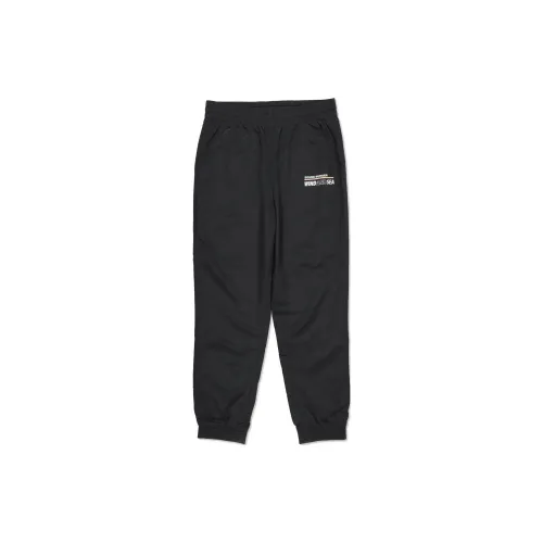 WIND AND SEA SS25 Sound Burger X WIND AND SEA Вязаные тренировочные брюки унисекс черный