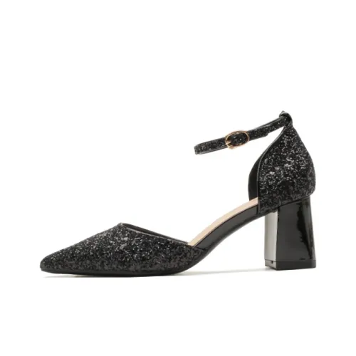 QITUMAUL Грубый каблук Высокие каблуки 6,5 см Женские