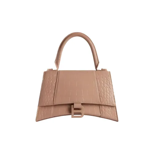 Balenciaga HOURGLASS Сумка через плечо из коровьей кожи маленькая сумка женская бежевая