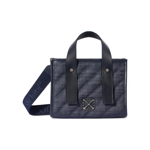 Off Белая хлопковая сумка-тоут сумка для покупок сумка через плечо сумка для женщин индиго