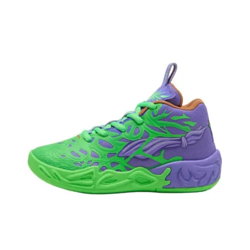 PUMA MB.04 Детские баскетбольные кроссовки MID Топ Зеленый Kids