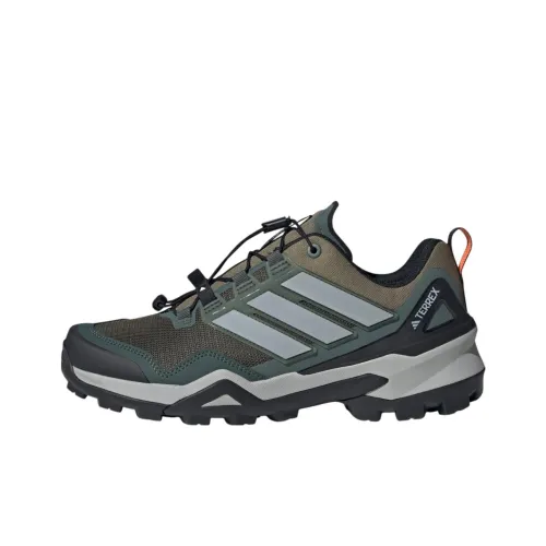 adidas Terrex SKYCHASER Противоскользящий устойчивый к истиранию низкий топ уличная обувь мужская коричневый зеленый