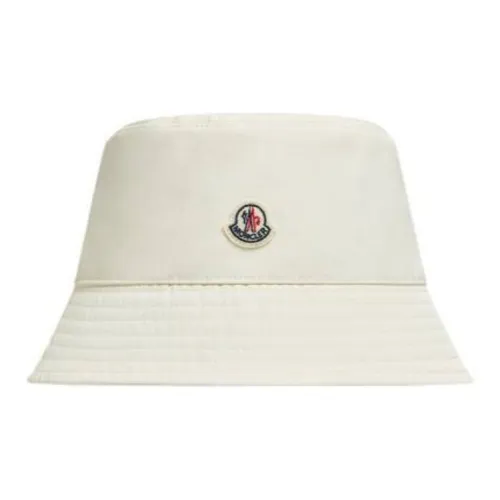 Moncler Вязаные соломенные шляпы Женские Белые