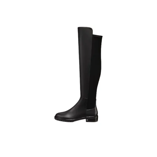 Stuart Weitzman SW Колено Высокие сапоги 4CM Женские Черный