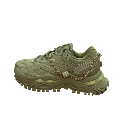 FILA FUSION Бьянко Низкий Топ Толстая Подошва Кроссовки Женские Фруктовый Зеленый