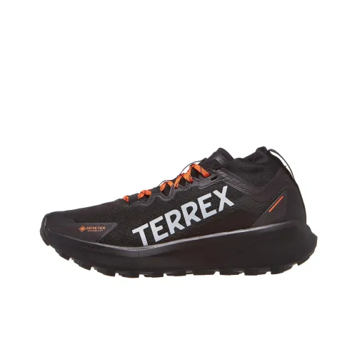 adidas Terrex Agravic Slip Resistant Abrasion Resistant MID Top Trail Беговые кроссовки Мужской Черный