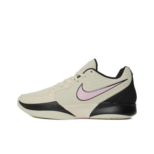 Nike Ja Morant 2 Slip-resistant Abrasion-resistant Low-top Basketball Shoes Men's White Purple Black