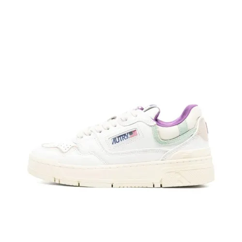 AUTRY Clc визуально увеличивает рост Низкие кроссовки для скейтбординга Женские Белые Фиолетовые