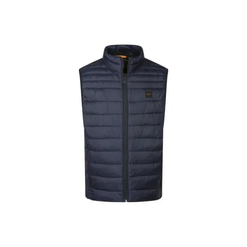 Hugo Boss Темно-синие мужские жилеты