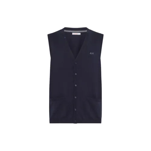 SUN68 Морской синий Мужские жилеты