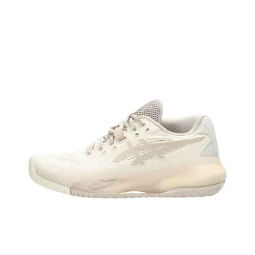 Asics GEL RESOLUTION X Дышащие Низкие Кроссовки для Тениса Женские Бежевые