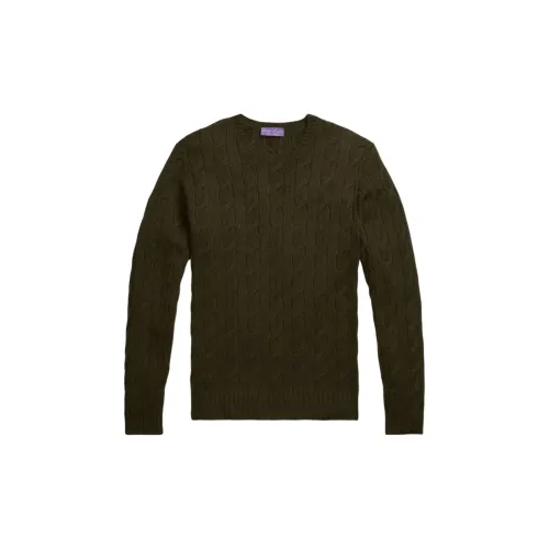 Ralph Lauren Purple Label Кашемир Свитер Мужской Оливково-зеленый