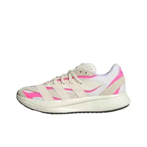 Adidas LIGHTBLAZE Slip-resistant и дышащие низкие кеды для детей Lifestyle Shoes Ecru Magical White Transparent Pink