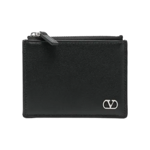 Valentino Кожа Держатель для карт Мужской Черный