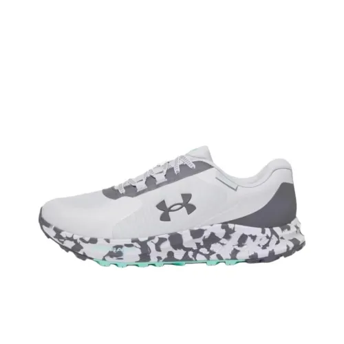 Under Armour Charged Bandit Trail 3 Low Топ Беговые кроссовки Мужской Белый Серый