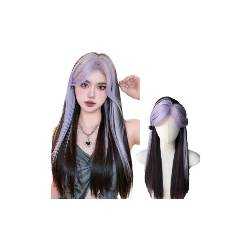 FYOSEE Full Голова Кепка Стиль Длинные Прямые Волосы Парики