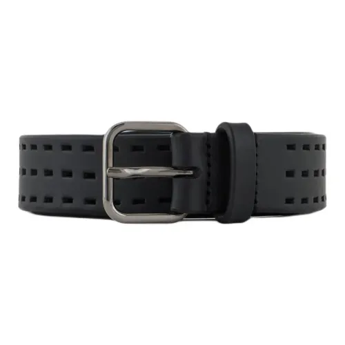 AMANI Кожа Bullhide Кожаные ремни Мужской Черный Ширина 2CM