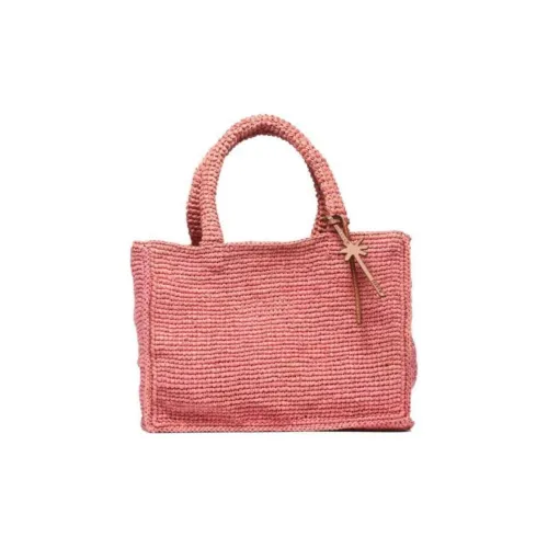 Manebí Raffia Tote Bag Shopping Bag Small Women's Pink