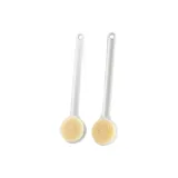 Белая душевая щетка с ручкой: 2 шт