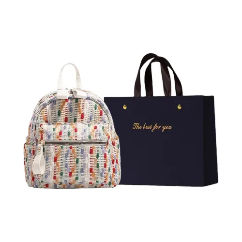 ZUONU Шерстяной Мини Маленький Рюкзак Обычный Женская Белая