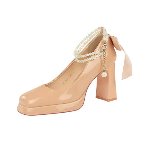 BIGTREE Грубый каблук Высокие каблуки Женские