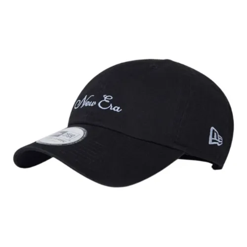 New Era Хлопковые кепки унисекс черные