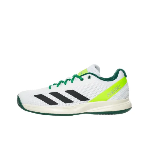 Adidas Pickleball Шокаблоки Противоскользящие Низкие Кроссовки для тренировок Мужские Белые