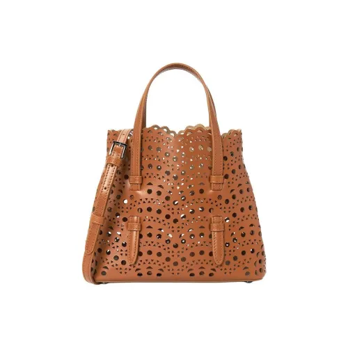 Alaia Сумка Tote из коровьей кожи сумка для покупок сумка через плечо женская коричневая