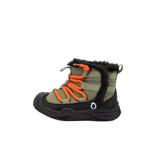 QINUOSHU Противоскользящие термические высокие детские ботинки для детей в возрасте 3-7 лет